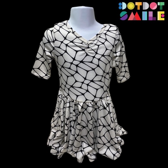 Dot Dot Smile White & Black Deco Ballerina Dress - Picture 2 of 8